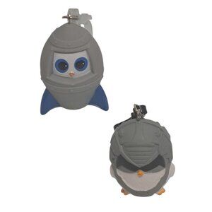 Coop Squad Penguin Keychains Lanyard Backpack Bag Clips Lot Of 2